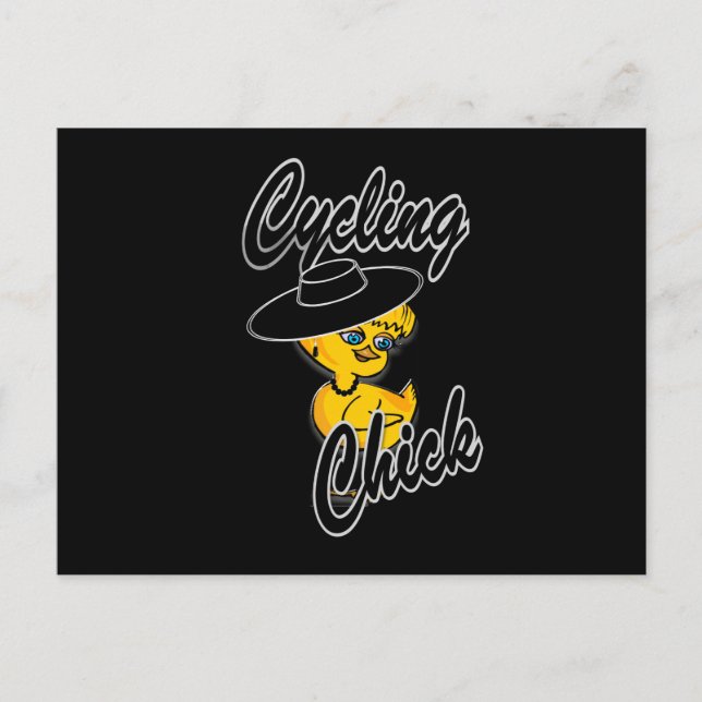 Cycling Chick #4 Postcard (Front)