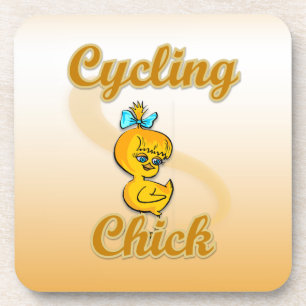 Cycling Chick Coaster