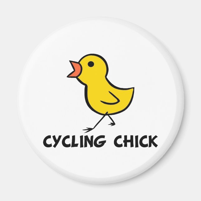 Cycling Chick Magnet (Front)