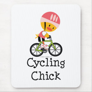 Cycling Chick Mousepad