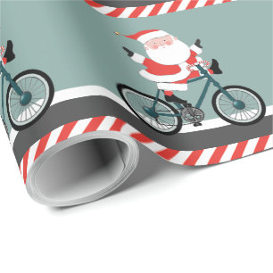 Cycling Christmas Wrapping Paper
