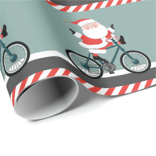 Cycling Christmas Wrapping Paper