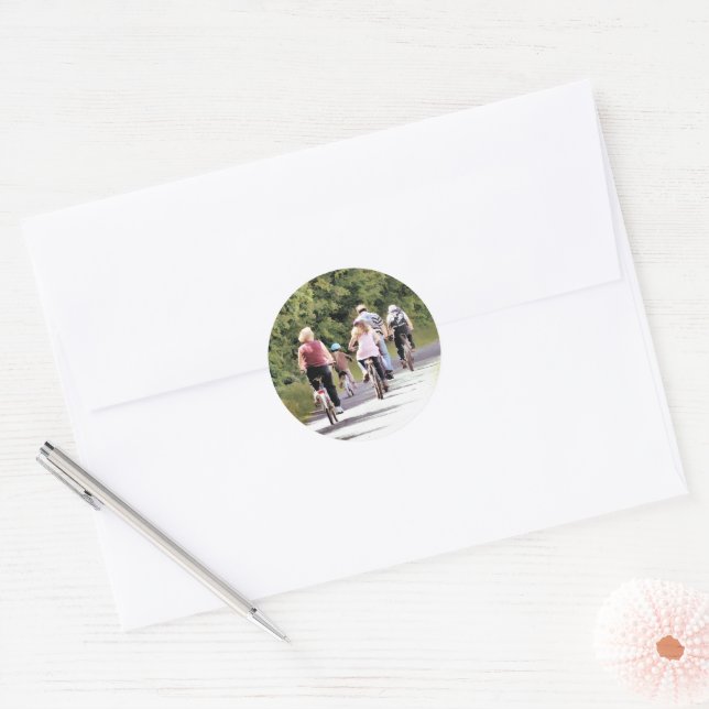 CYCLING CLASSIC ROUND STICKER (Envelope)