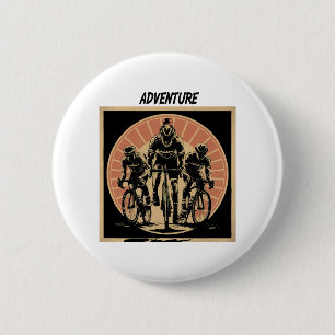 Cycling Club Team Design for Men 6 Cm Round Badge