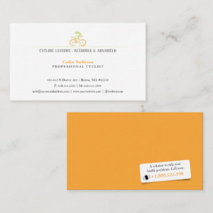 Cycling Coaching Professional Cyclist Business Card