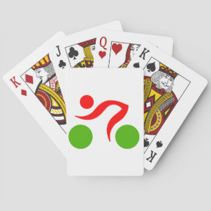 Cycling cool logo playing cards