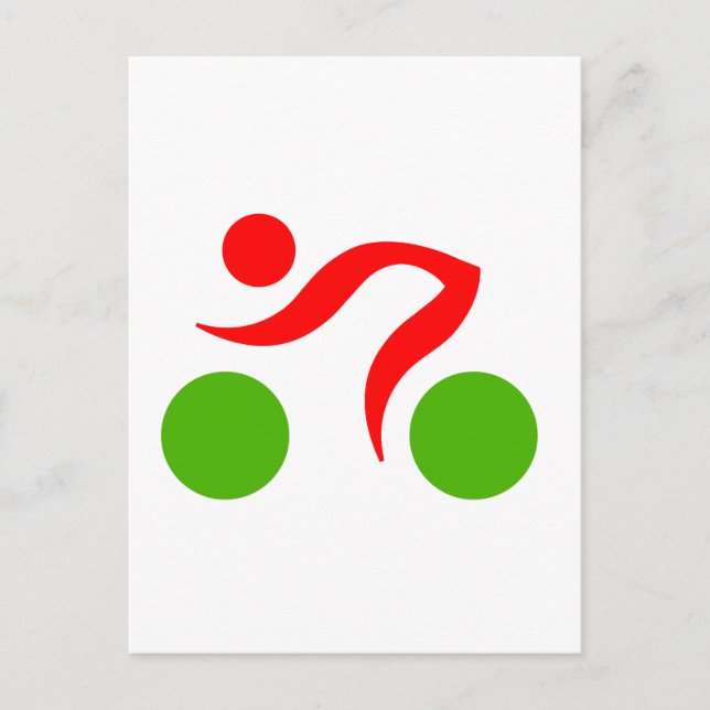 Cycling cool logo postcard (Front)