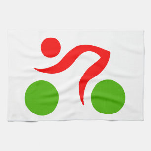 Cycling cool logo tea towel