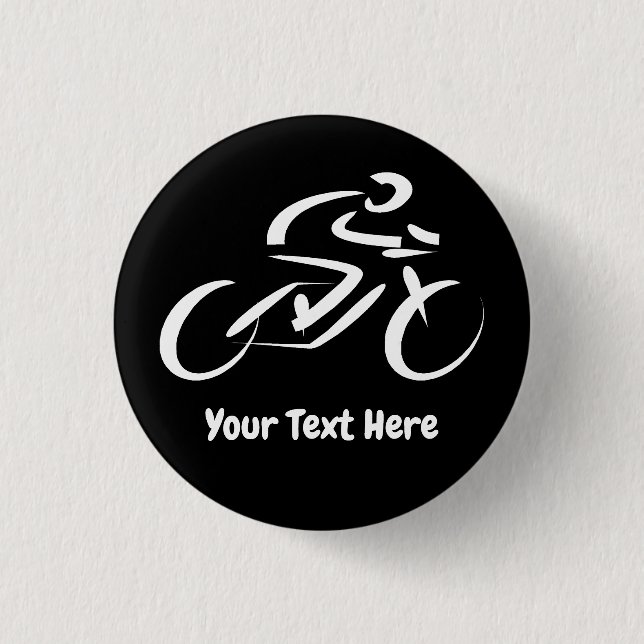 Cycling Cyclist Bicycle Custom  3 Cm Round Badge (Front)