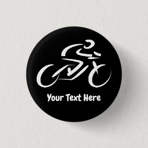 Cycling Cyclist Bicycle Custom  3 Cm Round Badge