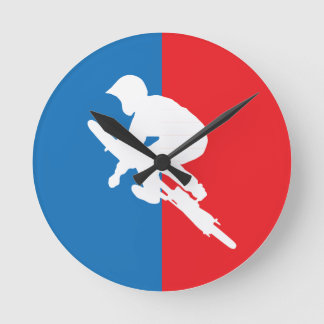 Cycling - Cyclist - Bike - BMX - Sport Round Clock