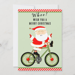 Cycling Cyclist Holiday Card