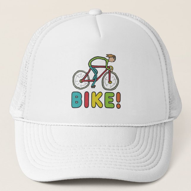 Cycling Cyclist Trucker Hat (Front)