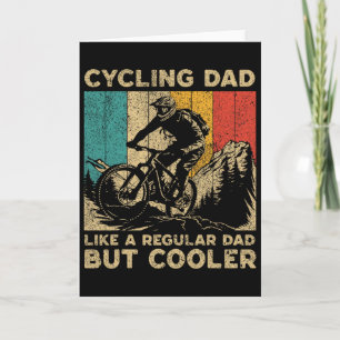 Cycling Dad Bicycle Riding Cyclist Dad Mens Card