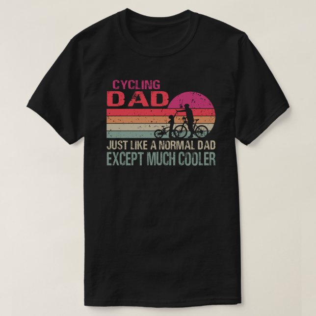 Cycling Dad Cycle Bike T-Shirt (Design Front)