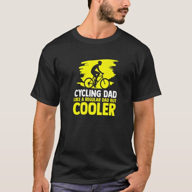 Cycling Dad   Cycle MTB Cycling Mountain Bike T-Shirt (Front)
