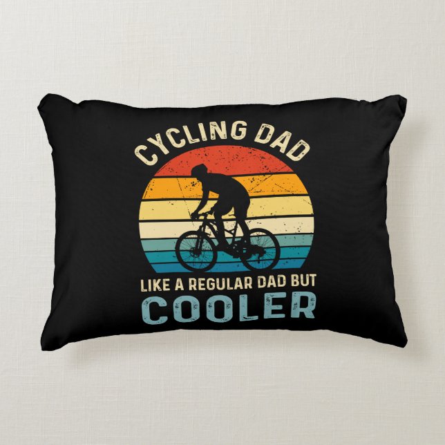 Cycling Dad | Cyclist | Cycologist | Adventure Decorative Cushion (Front)