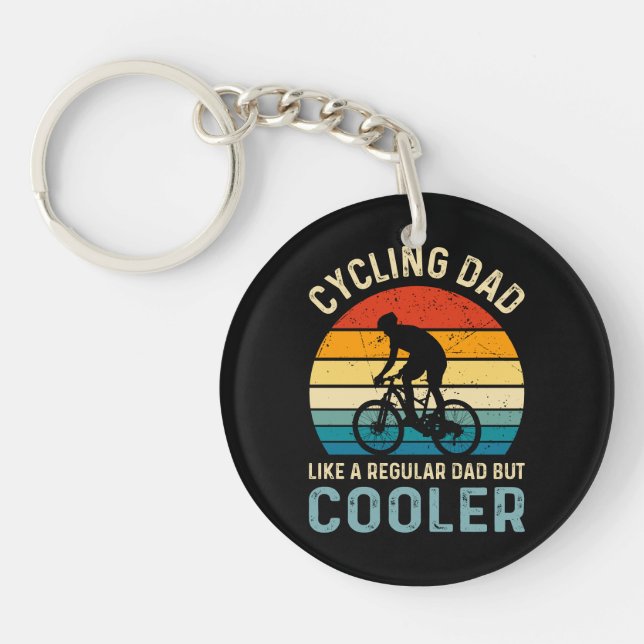 Cycling Dad | Cyclist | Cycologist | Adventure Key Ring (Front)