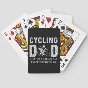 Cycling Dad Gifts For Father Cycling Cool Dad Playing Cards