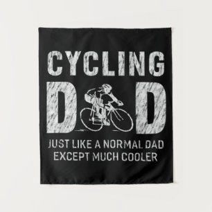 Cycling Dad Gifts For Father Cycling Cool Dad Tapestry