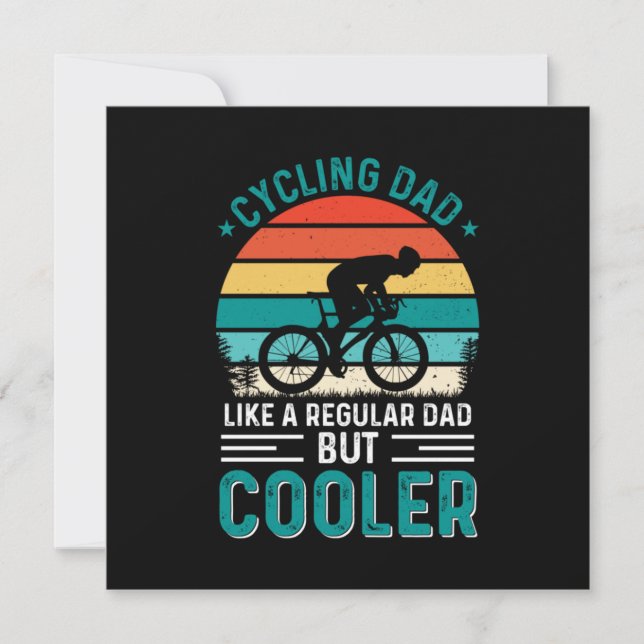 Cycling Dad Invitation (Front)