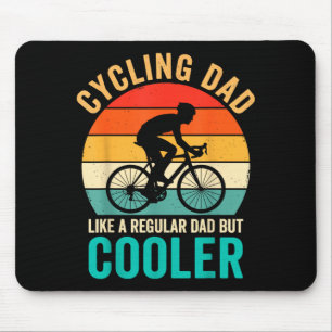 Cycling dad like a regular but cooler bycicle mouse pad