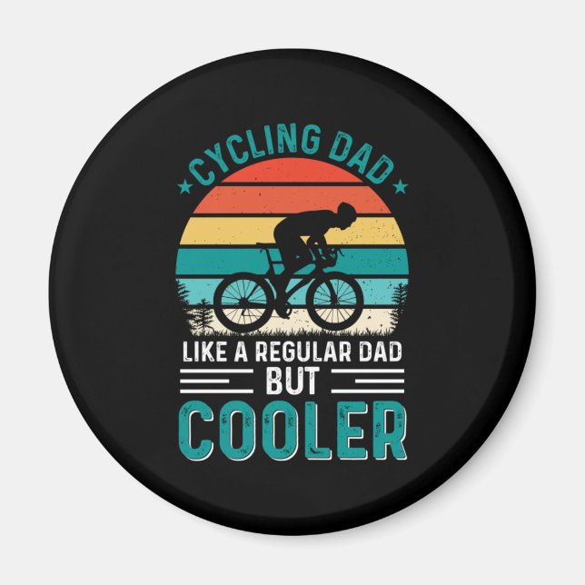 Cycling Dad Magnet (Front)