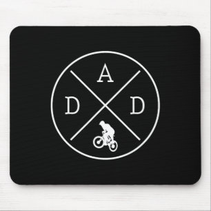 Cycling Dad Mountain Bike Bicycle Biking Father's Mouse Pad
