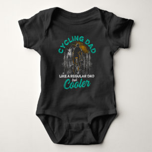 Cycling Dad Nature Mountain Bike Biking Father Baby Bodysuit