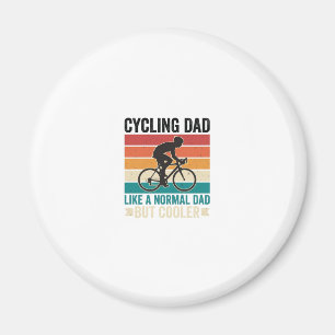 Cycling Dad Vintage Biker Father T-Shirt Design_1 Magnet