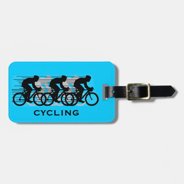 Cycling Design Luggage Tags (Front Horizontal)