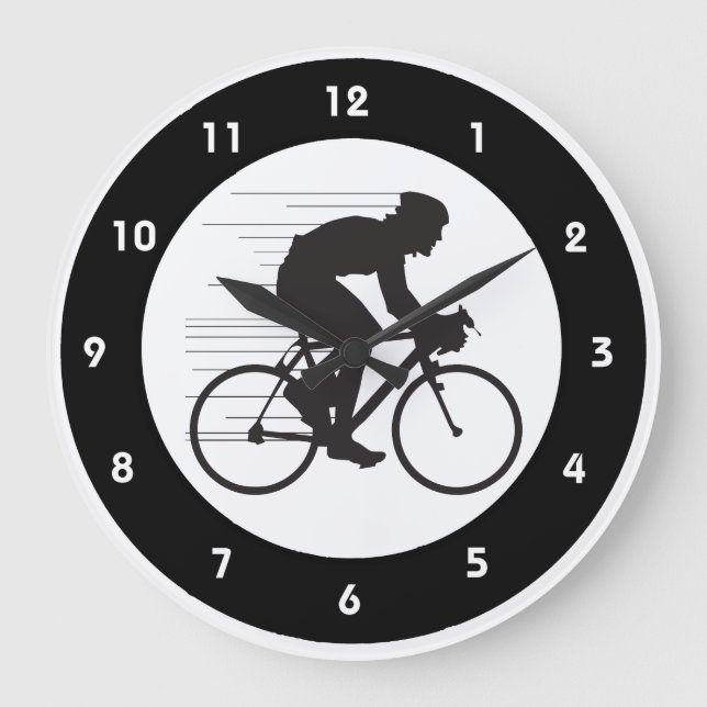 Cycling Design Wall Clock (Front)