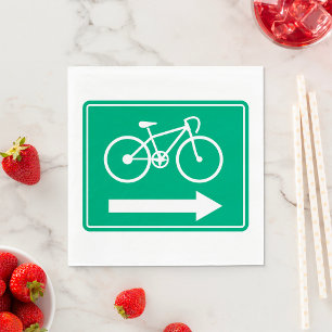 Cycling Directions Napkin