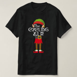 cycling elf family matching christmas T-Shirt