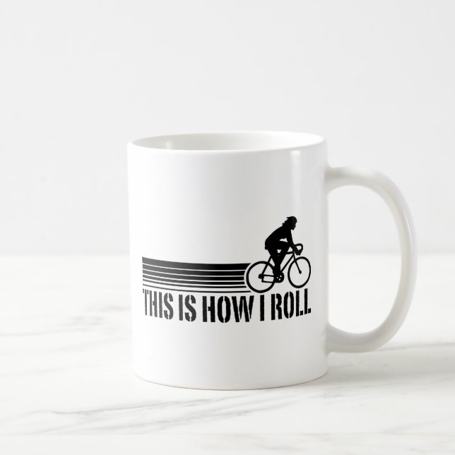 Cycling (female) coffee mug (Right)