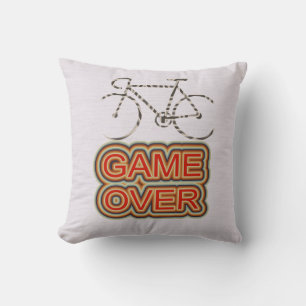 Cycling Game Over Cushion