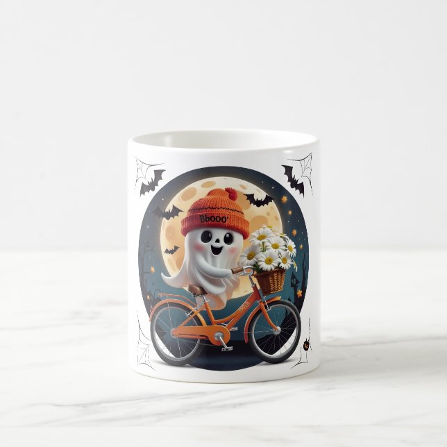 Cycling Ghost Coffee Mug (Center)