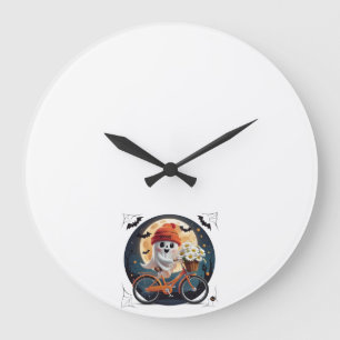 Cycling Ghost Large Clock