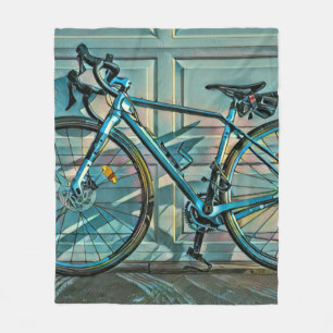 Cycling gifts for dad fleece blanket