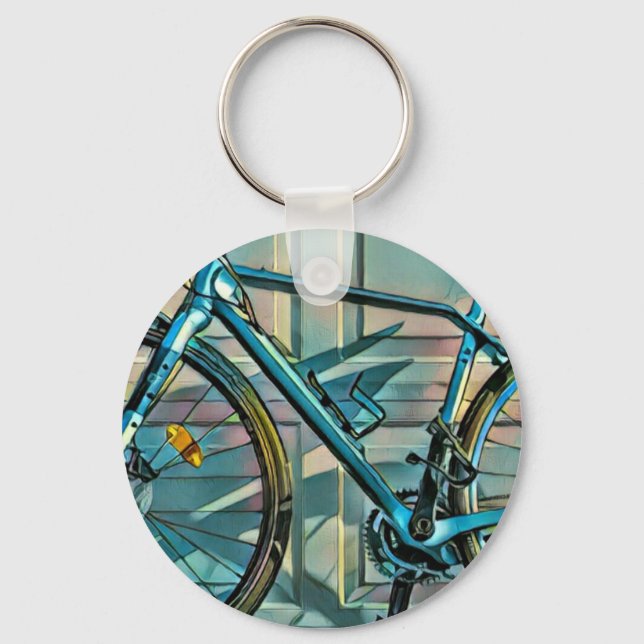 Cycling gifts for dad key ring (Front)