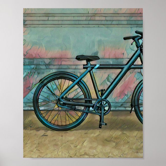 Cycling gifts for dad poster (Front)