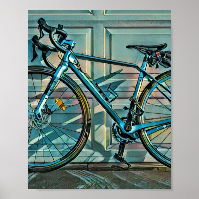 Cycling gifts for dad poster (Front)