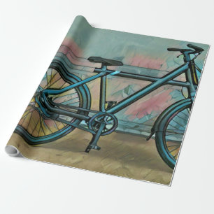Cycling gifts for dad wrapping paper