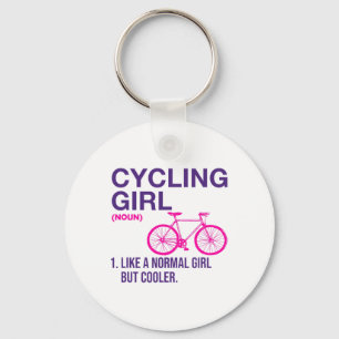 Cycling Girl Definition Cycologist Mountain Bike B Key Ring