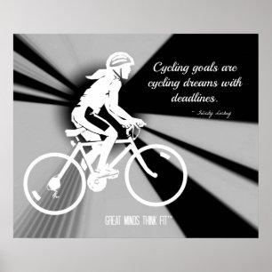 Cycling Goals and Dreams Motivational Poster