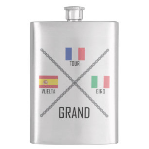 Cycling Grand Tours Hip Flask