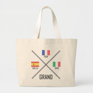 Cycling Grand Tours Large Tote Bag