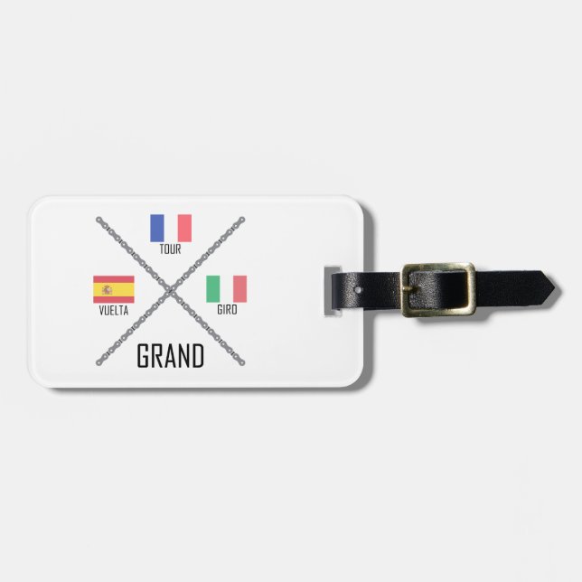 Cycling Grand Tours Luggage Tag (Front Horizontal)