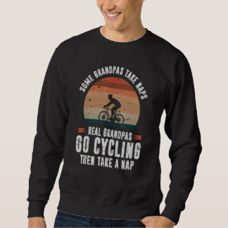 Cycling Grandpas Take Naps Classic Sweatshirt