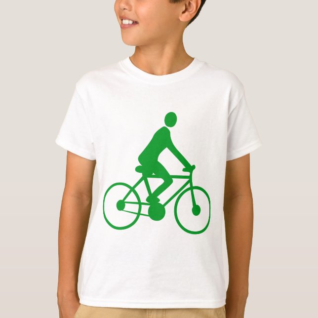 Cycling - Grass Green T-Shirt (Front)